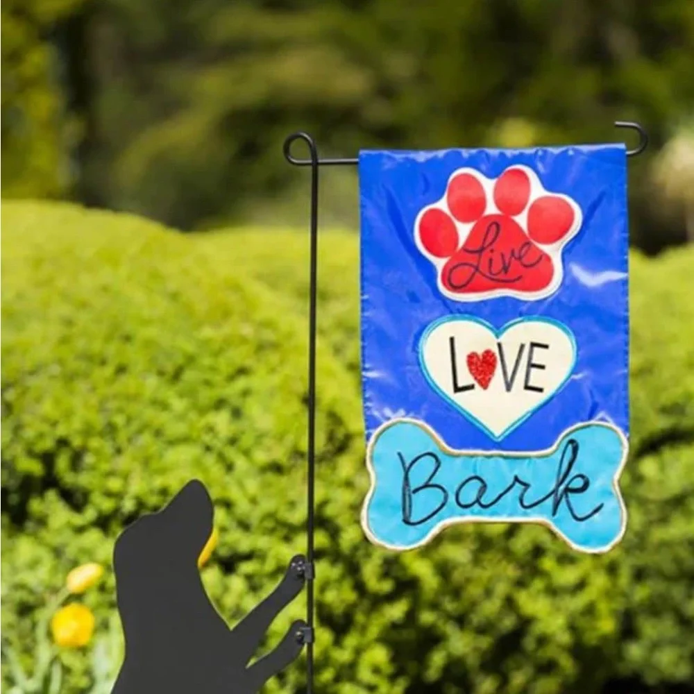 NWT - Bundle Dog Themed Garden Flag and Sassafras Door Mat Insert